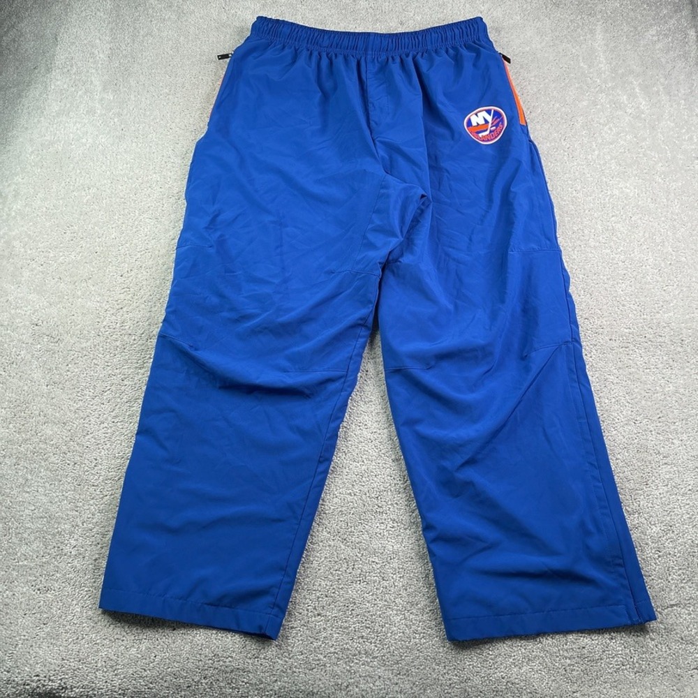 New York Islanders Pants Mens 2XL XXL Blue Fanatics Authentic Pro Windbreaker